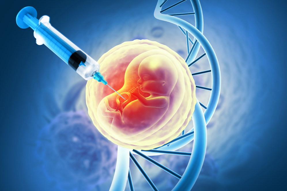 Amniopunkcja płodu - grafika symboliczna